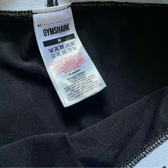 Gymshark Fit Shorts Booty Mini Bike Workout Gym Black Compression Bootie Medium - Picture 2 of 3